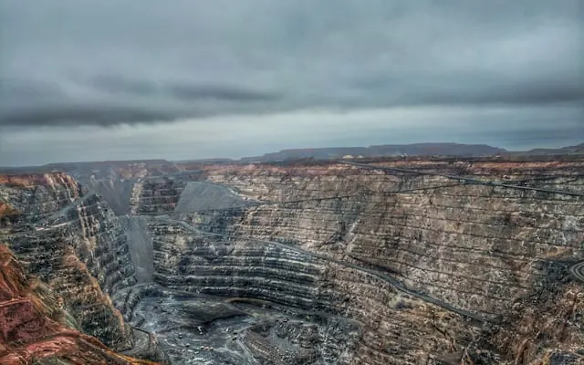 Open-pit mining operation